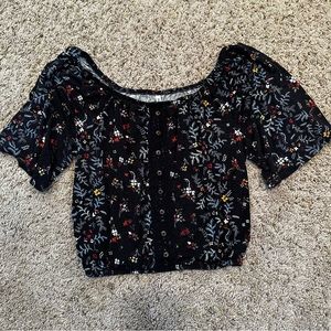 Mudd flowered print women’s blouse